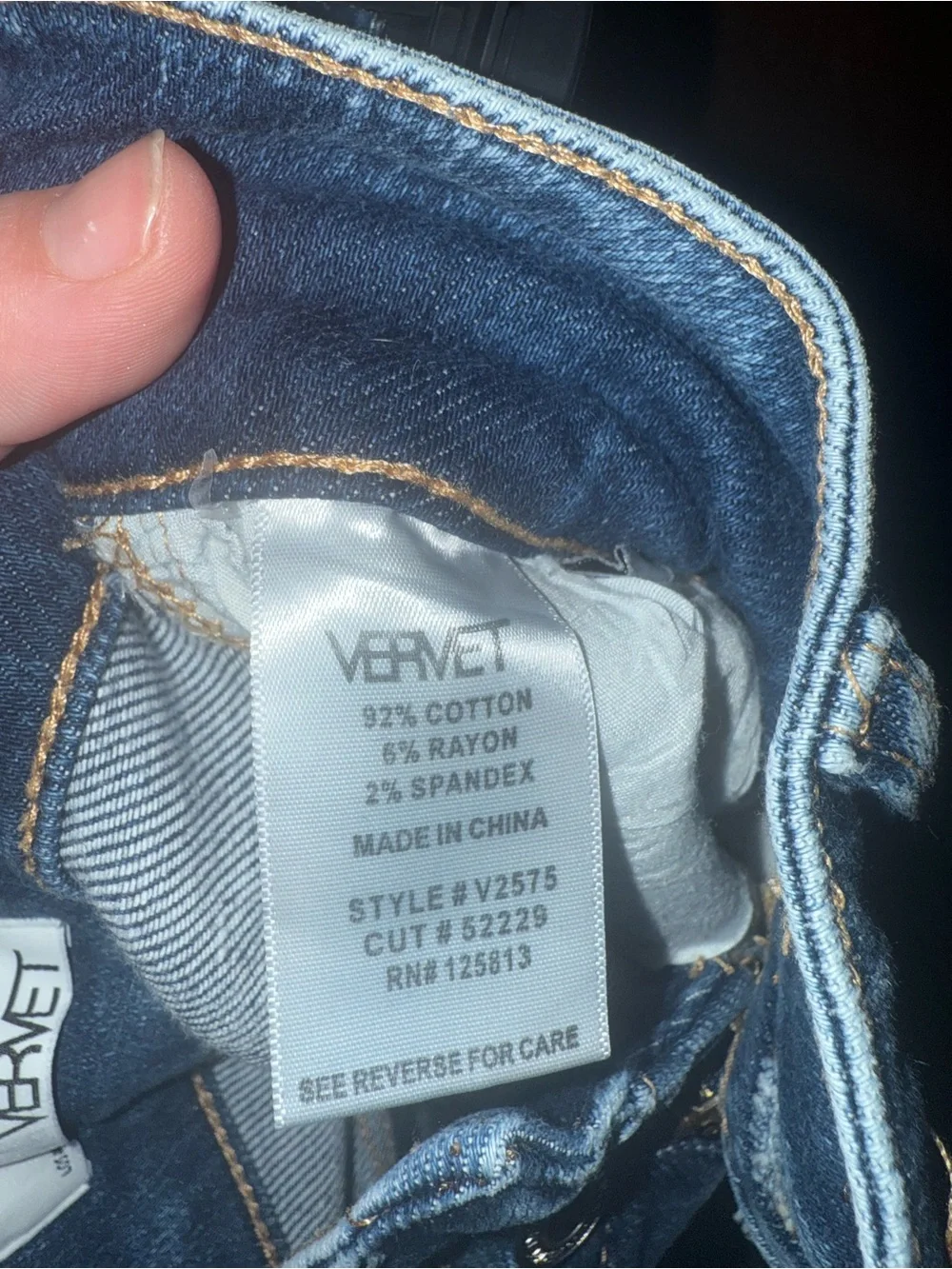 VERVET BY FLYING MONKEY Men's Washed Blue Straight Jeans